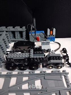 LEGO 9v Train Set Lot Track Pieces, Switch Point, Cars, IR Receivers, Battery +