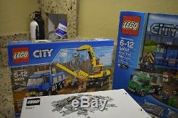 LEGO City Bundle Cargo Train 60052, Truck 60020, Excavator 60075, Track 8867,4203