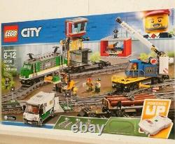 LEGO City Cargo Train 60198 Remote Control Train Set with Track 1266 Piece