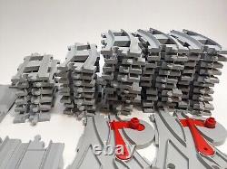 LEGO Duplo Train Tracks Bulk Lot Light Gray Curved Straight 51 Pieces