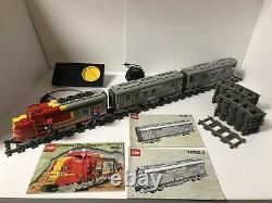 LEGO Santa Fe Super Chief Train, Mail + Observation cars, track, 9V motor 10020