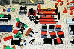 LEGO Train LOT Santa Fe Super Chief 10020 10254 60051 10015 10014 +TONS OF TRACK