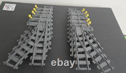 LEGO Train Track Lot 360 pieces. Straight, curved, switches, flexible