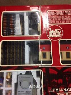 LGB G SCALE #20301 TRAIN SET NEW IN BOX + Car + 2 extra sets of track All NEW