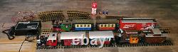LGB G Scale Train Set Christmas 2 Locomotives, 7 cars, lots of track, MRC Control