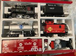 @ LGB Santa Fe Freight Train Starter Set 72423 G Scale Complete with Box- Used
