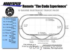 LIONEL FASTRACK REMOTE CUDA EXPERIENCE TRACK PACK 5' x 9' O GAUGE TRAIN LAYOUT