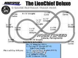 LIONEL LIONCHIEF DELUXE TRAIN TRACK PACK for FASTRACK 5x10 Feet layout NEW