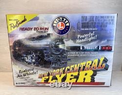 LIONEL New York Central Flyer Electric Train Set 6-31940 Smoke, Whistle, Track