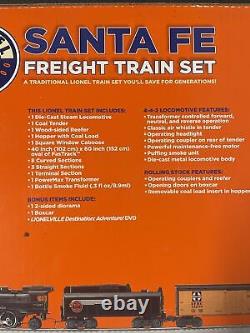 LIONEL SANTA FE FREIGHT TRAIN SET 7-11291 with TRACK & TRANSFORMER New