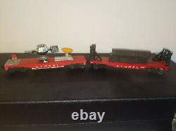 LIONEL TRAIN SET WITH ENGINE #224 with carts and case