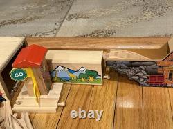 LOT 150+ Large Genuine Wooden Thomas Train Set Trains Track 28 trains vintage