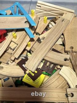 Large 200+ Pc Brio Compatible Kidcraft Ikea Wooden Train Track Set & Accessories Large 200+ Pc Brio Compatible Kidcraft Ikea Wooden Train Track Set & Accessories