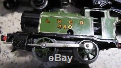Large Vintage Hornby Meccano Train Set Track Clockwork Engines Carriage Lner 460