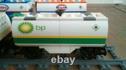 Lego 10133 BNSF, 6 Tankers, 8 Tracks, 4 Bags of Flexi Track, BI, sticker sheet
