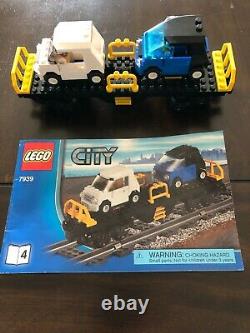 Lego 7939 City Cargo Train 100% Complete with Instructions, Tracks and Minifigs