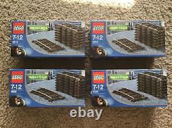Lego 9V Train Tracks Combo 2xStraight (4515) and 2xCurve (4520)