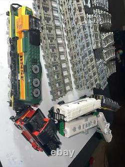 Lego 9v Train & Track Adapter Straight Curved Tracks Lot