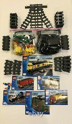 Lego City Cargo Train Set # 7939 Confirmed Complete with extra track Set #7499