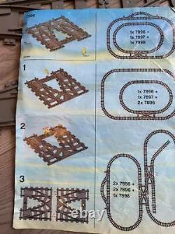 Lego City Trains Railway Double Crossover Track Points Switch Set 7996 Used