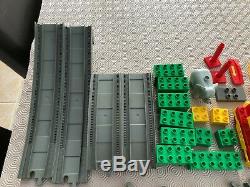 Lego Duplo Train Set -BIG LOT-41 Track Bits Battery locomotive -Train Bridge