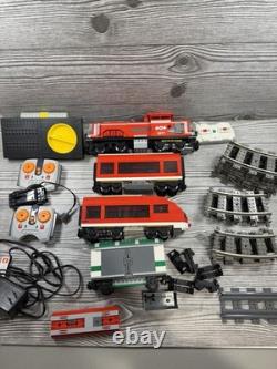 Lego Red Cargo Trains 3677, 7938 Lot. Retired, Incomplete Untested Tons Of Track