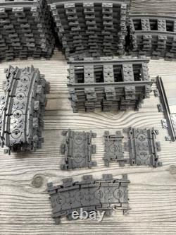 Lego Red Cargo Trains 3677, 7938 Lot. Retired, Incomplete Untested Tons Of Track