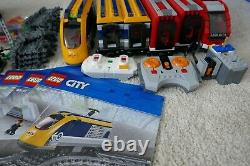 Lego Red and Yellow City Passenger Trains Sets. 7938 & 60197. Lego Train/Tracks