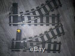 Lego Train Track 9V Switching 2 LEFT & 2 RIGHT 36 Curve & 12 Straight Track