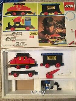 Lego Vintage Train Sets Lot 182 183 Blue Tracks Grey Electric Switches Cross