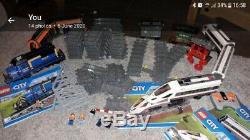 Lego city train + track + tram + figures bundle theres over £100 in track