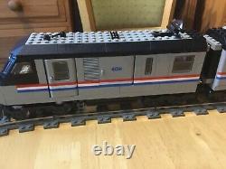Lego train 9v 4558 metroliner used train set. With extra track and power supply