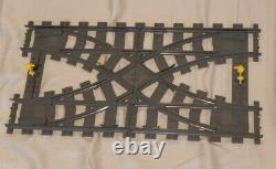 Lego train double crossover track turnouts 7996