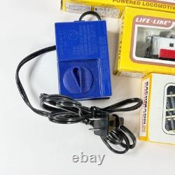 Life Like HO Train Set Lot 6 Armstrong World Industries Cars Track HO Gauge