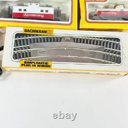 Life Like HO Train Set Lot 6 Armstrong World Industries Cars Track HO Gauge