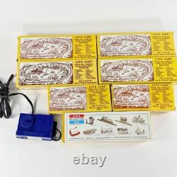 Life Like HO Train Set Lot 6 Armstrong World Industries Cars Track HO Gauge