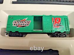 Life-Like Racing Rails NASCAR Electric Train Locomotive 6 Car Set WithOG Packaging