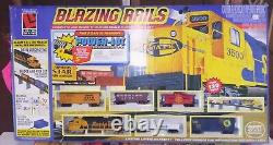 Life-Like Trains Blazing Rails Complete HO Scale Electric Train Set