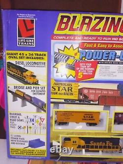 Life-Like Trains Blazing Rails Complete HO Scale Electric Train Set