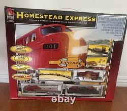 Life Like Trains Homestead Express HO Train Set Santa Fe Diesel Locomotive NIB