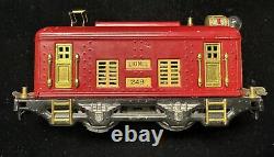 Lionel 249 Pre-war O Gauge Train Set, 248 Engine + 4 Passenger Cars, Track, Box