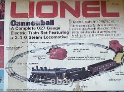 Lionel Cannonball Train Set #6-1381 O27 Gauge Electric Set in Original Box