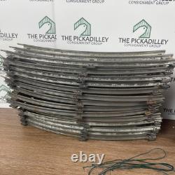 Lionel Electric Train Set Lot Blue Locomotive Red Crane Jersey Central with Tracks