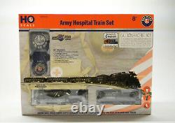 Lionel Ho Scale Lionchief Us Army Hospital Passenger Steam Train Set 1951030 New