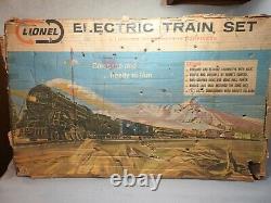 Lionel O Gauge #11540 Steam Locomotive Freight Train Set, Complete, New Track