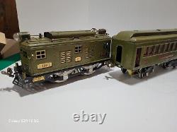 Lionel Prewar Standard Train Set In Original Box No. 8E Two Cars And Track