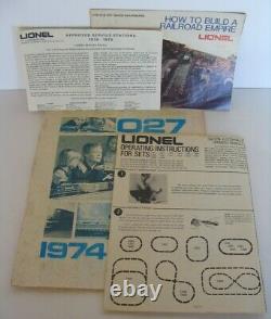 Lionel Train Santa Fe Double Diesel 1974 O Scale Set # 6-1489 Works Tracks & Box