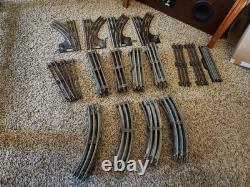 Lionel train set 50 track pieces w 623 and 1655 engines and over 15 train cars