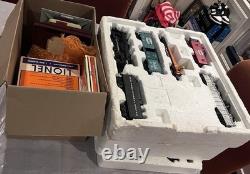 Lionel train set complete with tracks, remote and more