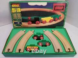 Lot of Vintage Brio Train Sets Track Pieces and Miscellaneous Accessories